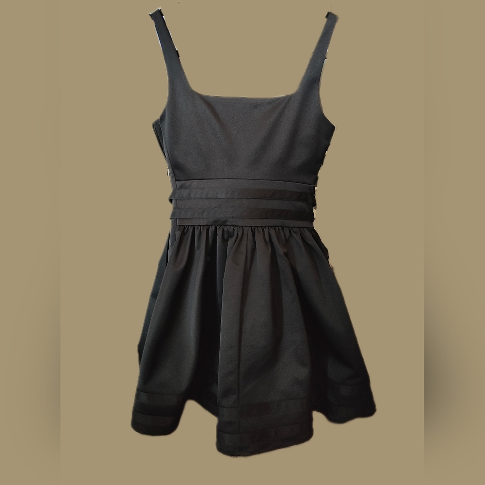Stylish Black Sleeveless Dress - Picture 2 of 3